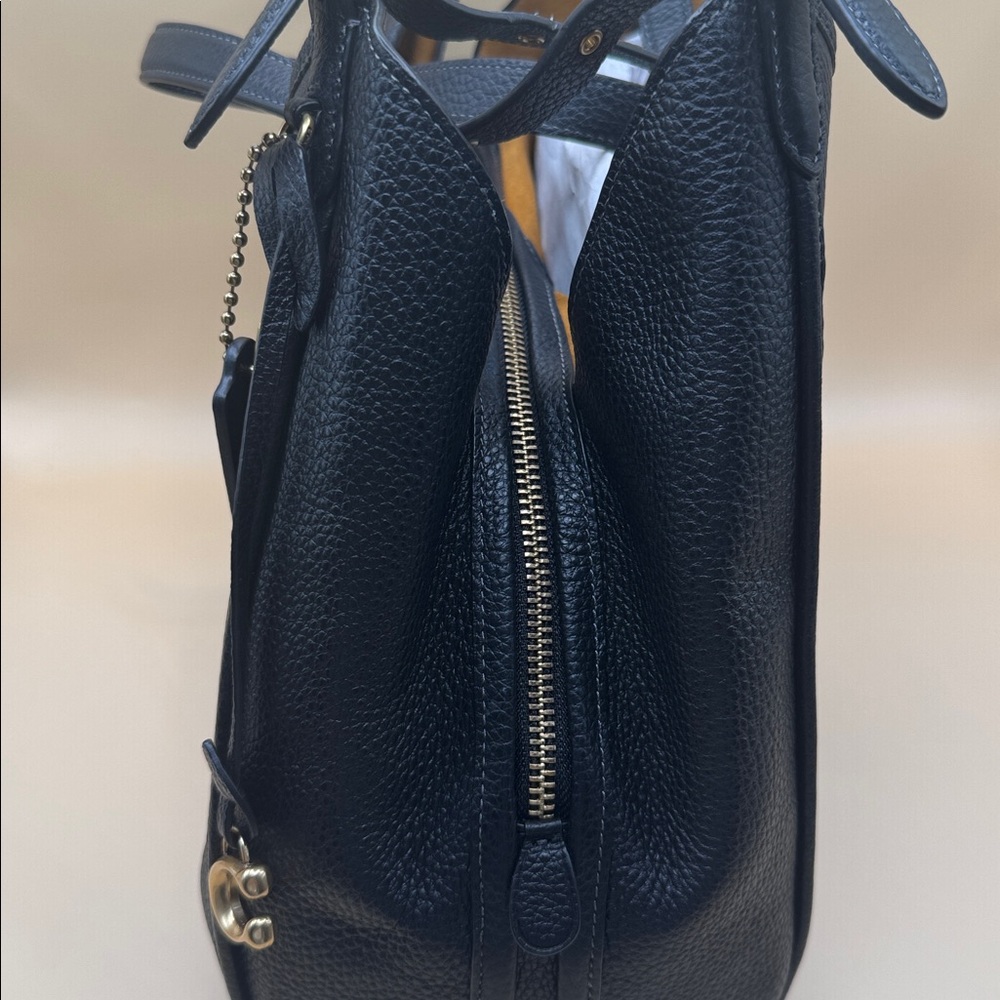 Coach Bella Black Leather Shoulder Bag - Picture 5 of 8